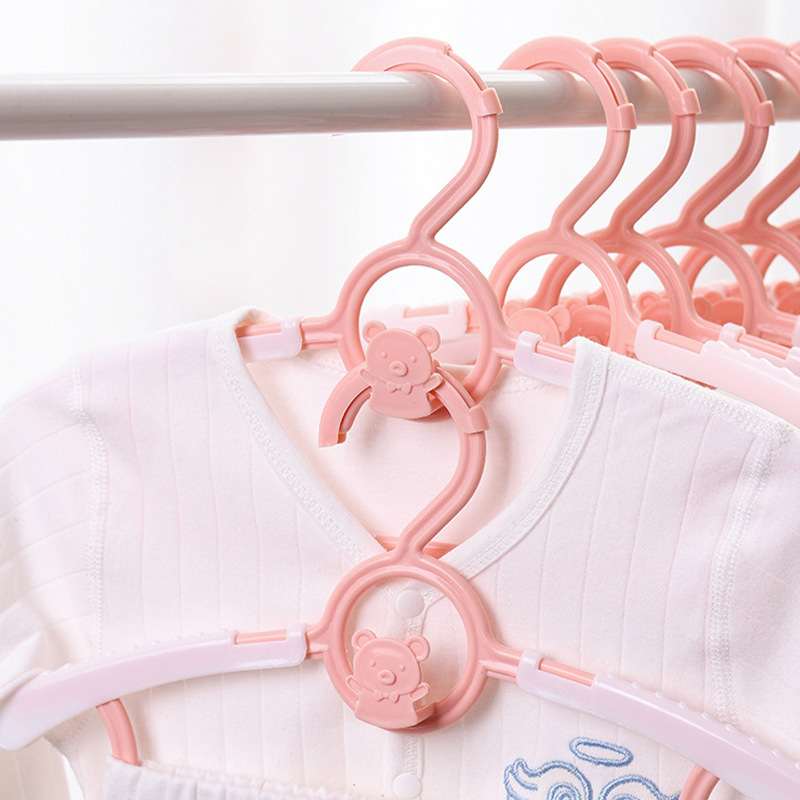 Baby Clothing Hanging Rack - AOBT 5 PCS Retractable Stackable Children's