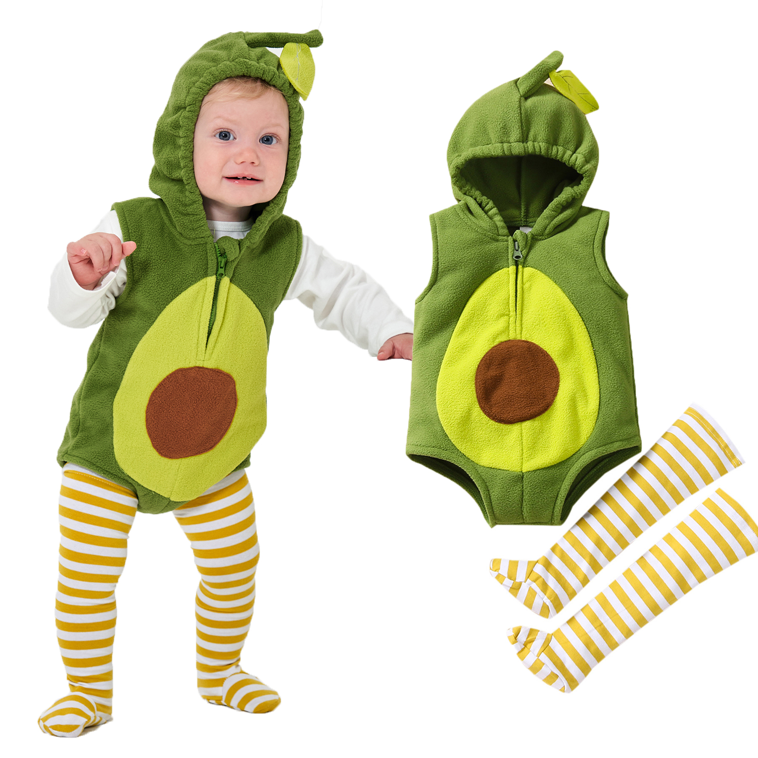 Toddler Legging Set - Infant Toddler Avocado Costume for Baby