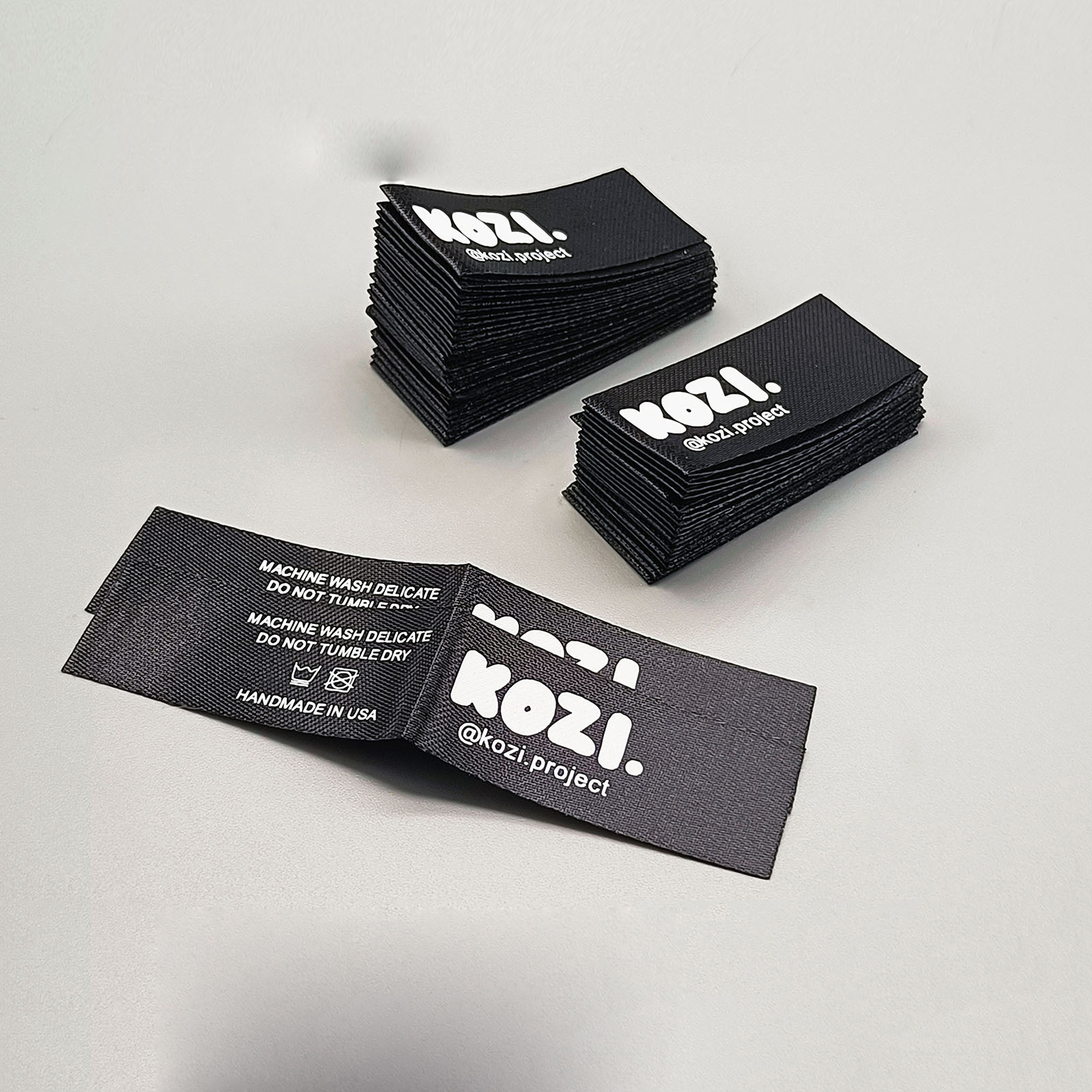 Baby Clothing Factory - Factory Customized Satin Garment Labels Folded