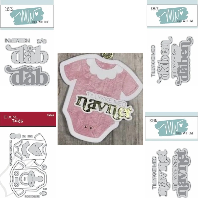 Baby Clothing Essentials - Cash Gift Congratulations Name Baby Metal