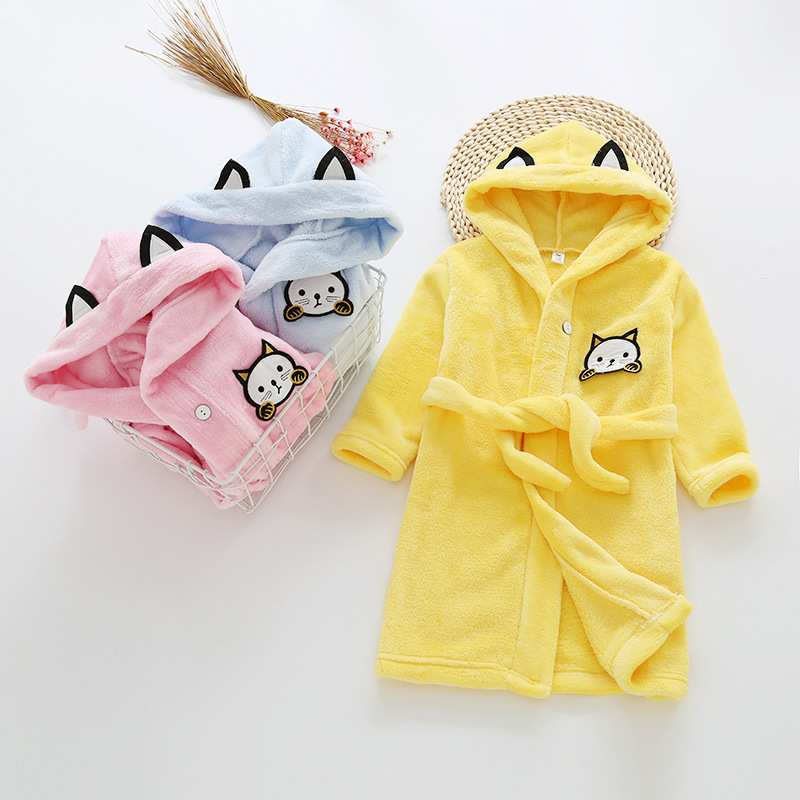 Kids Cartoon Cat Robes New Win - Baby Clothing Winter ulasan dan harga