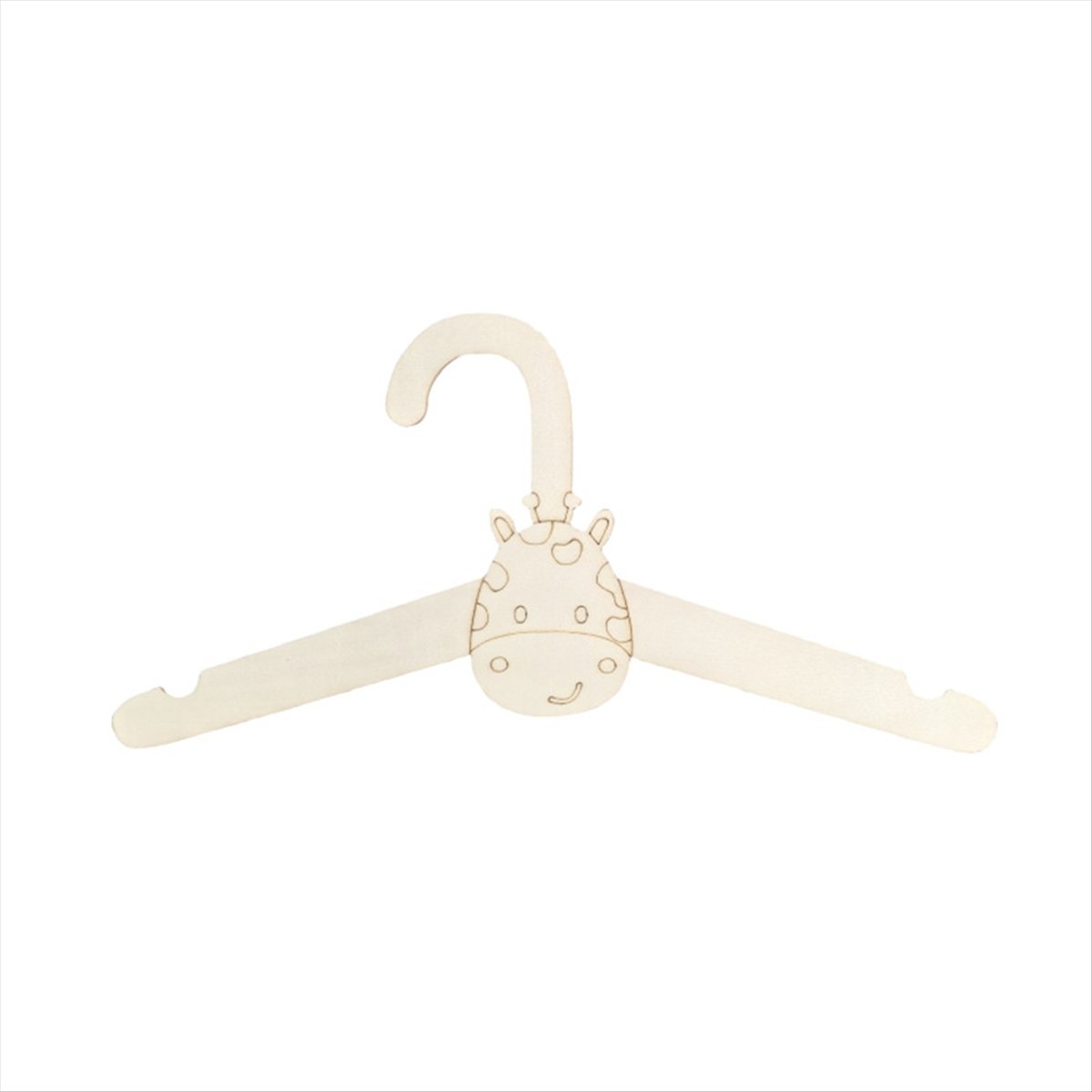 ABJS 20PCS Cute Wooden Clothes - Baby Clothing Hanging Rack ulasan dan harga