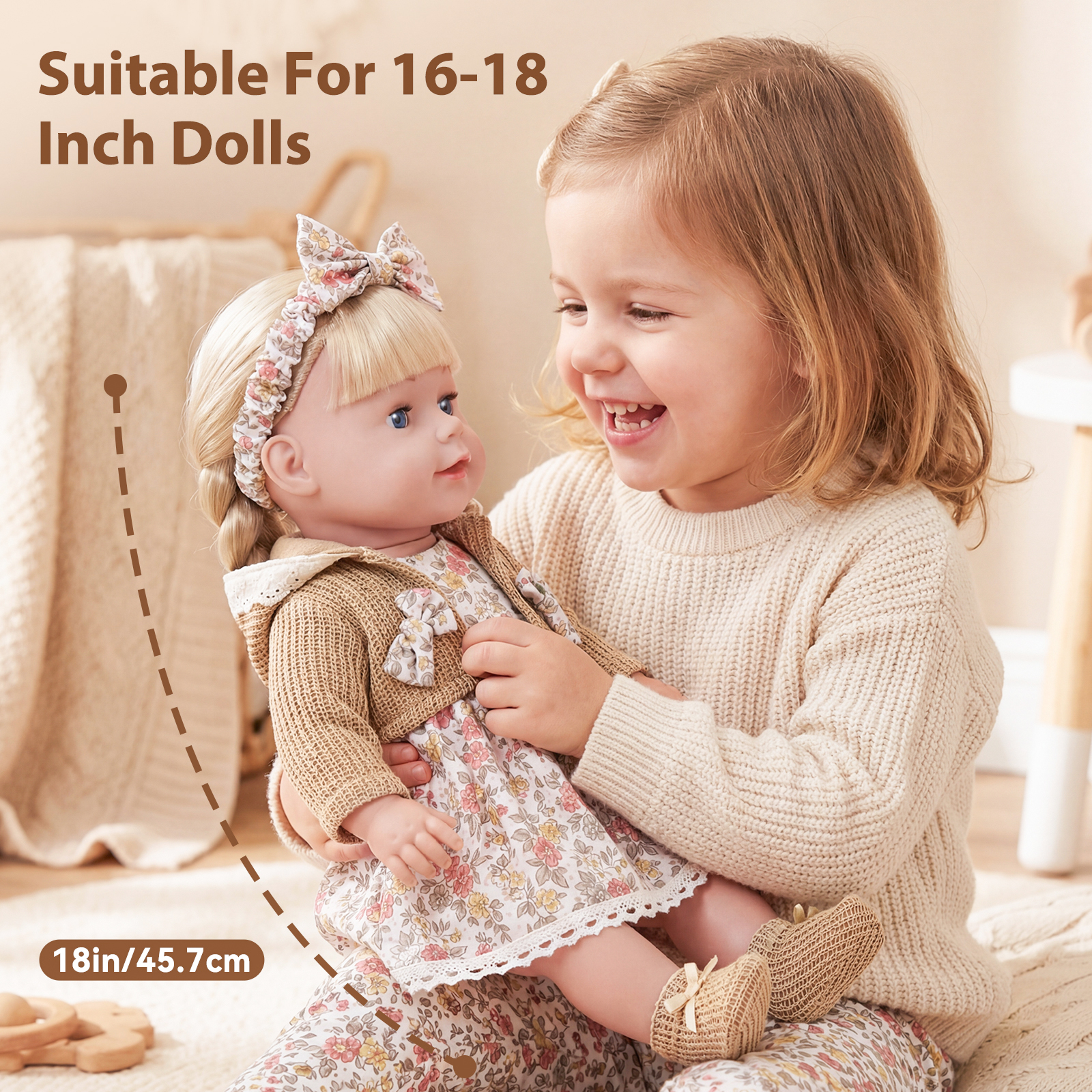 Cute Doll Clothes for 16-18 In - Baby Clothing Discount ulasan dan harga