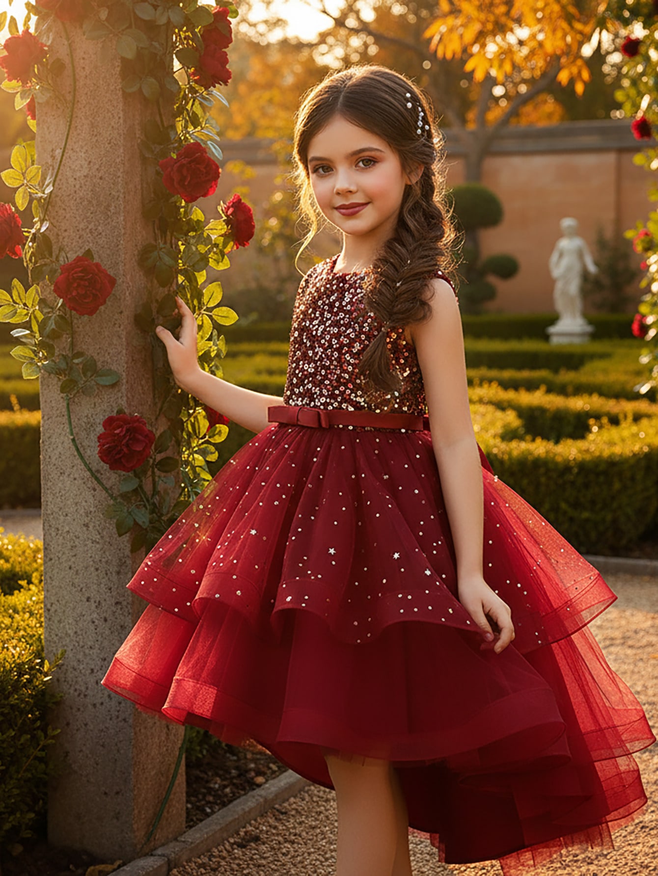 Baby Girl Princess Floral Sequ - Baby Clothing Discount ulasan dan harga