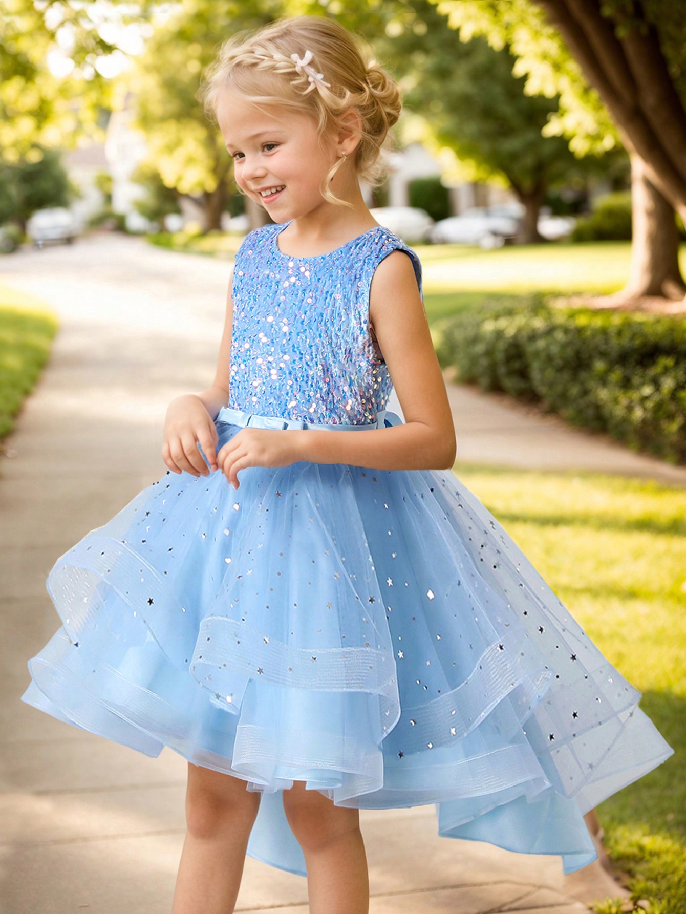 Baby Girl Princess Floral Sequ - Baby Clothing Discount ulasan dan harga