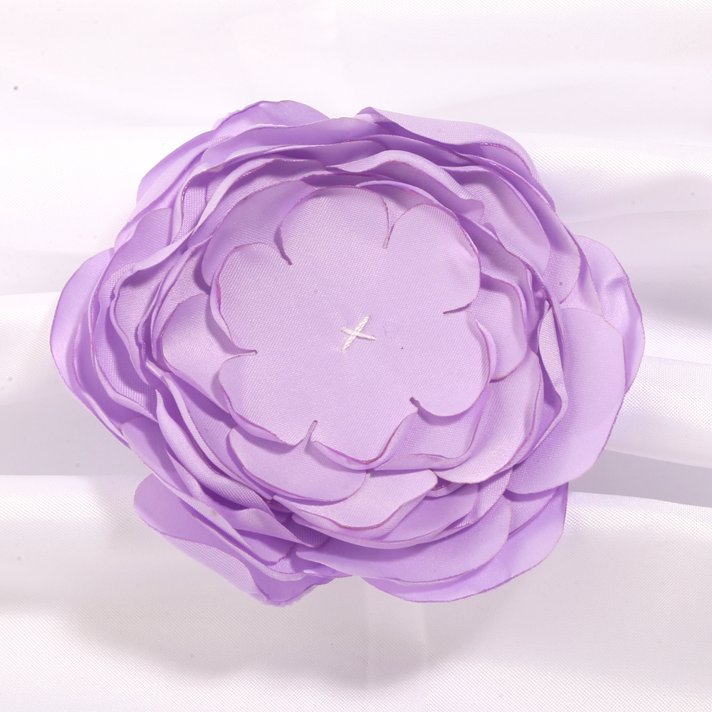 10Pcs Silk Satin Flowers 10cm  - Baby Clothing Layers ulasan dan harga