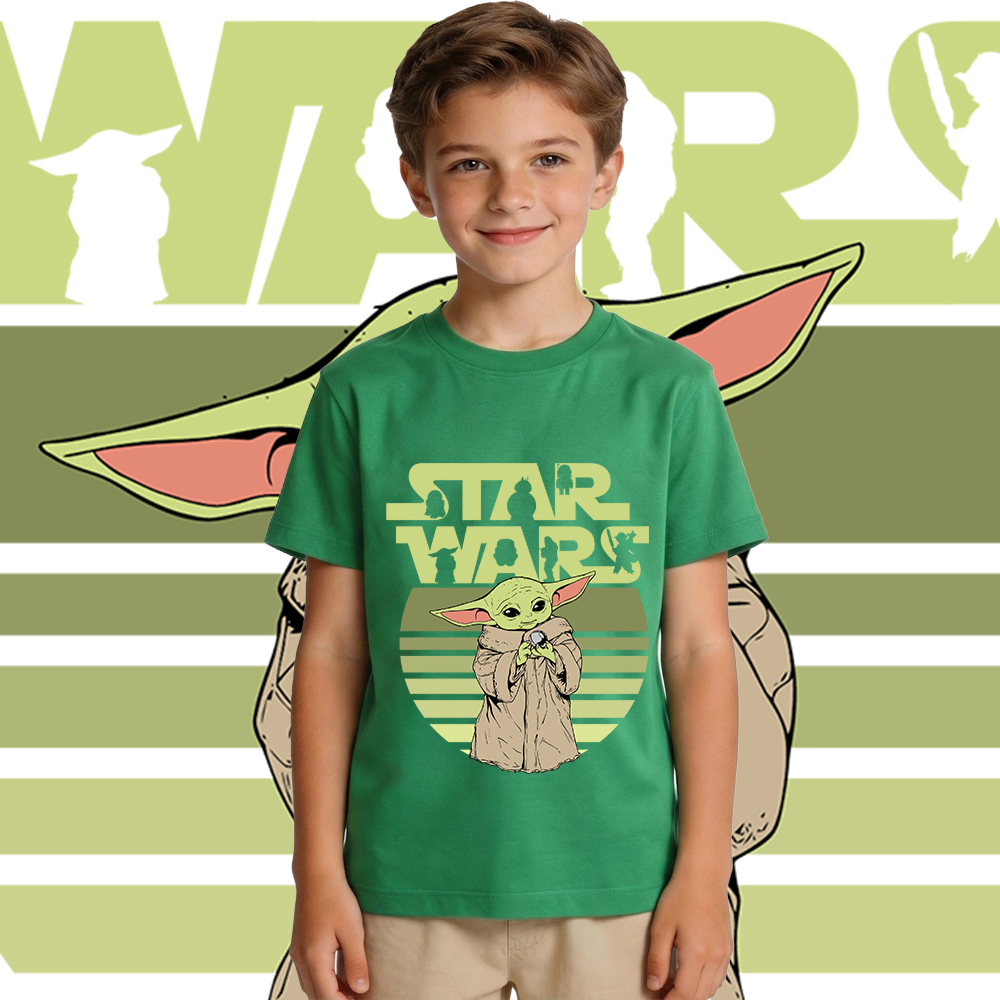 Yoda Baby Print Kids Cotton T  - Baby Yoda Clothing ulasan dan harga