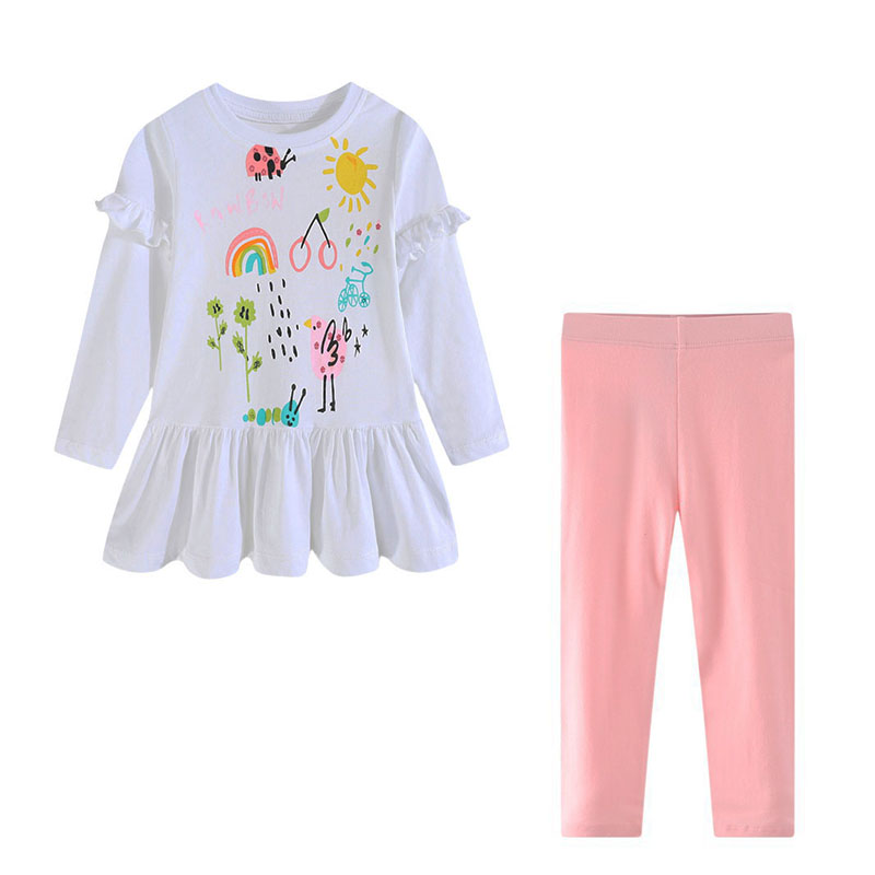 Kids Outfits Cotton 2-7T T shi - Toddler Legging Set ulasan dan harga