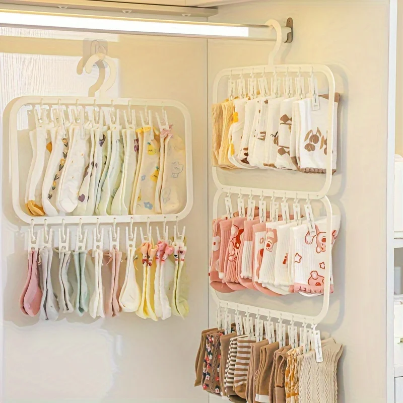 Multi-clip Baby Hanger, Househ - Baby Clothing Hanging Rack ulasan dan harga