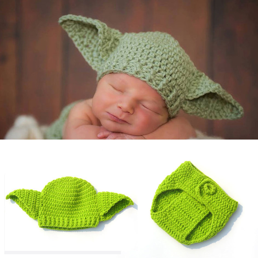 Green Yoda Handmade Woolen Bab - Baby Yoda Clothing ulasan dan harga