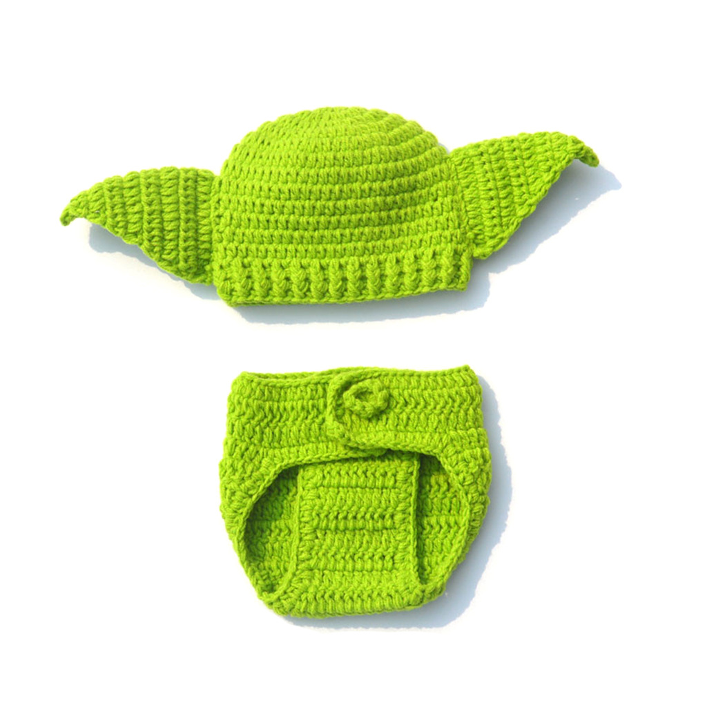Green Yoda Handmade Woolen Bab - Baby Yoda Clothing ulasan dan harga