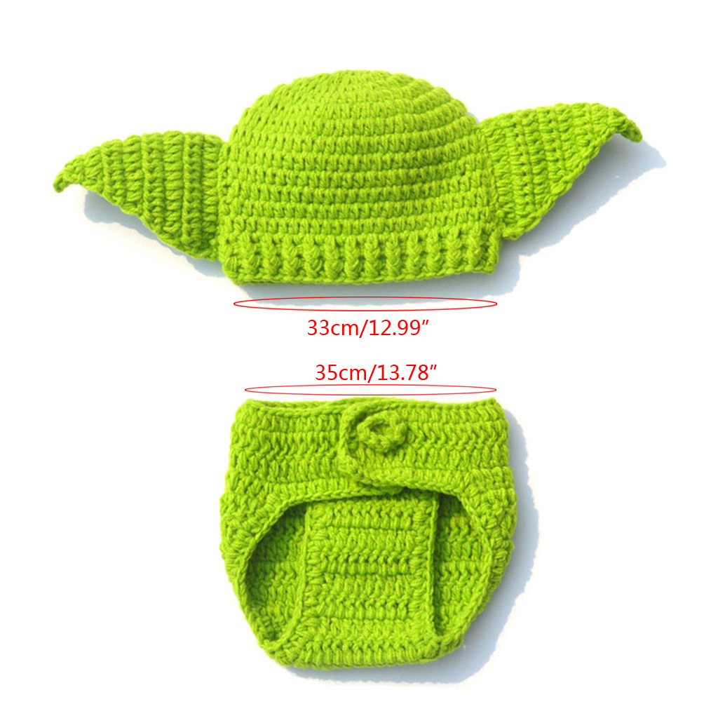 Green Yoda Handmade Woolen Bab - Baby Yoda Clothing ulasan dan harga