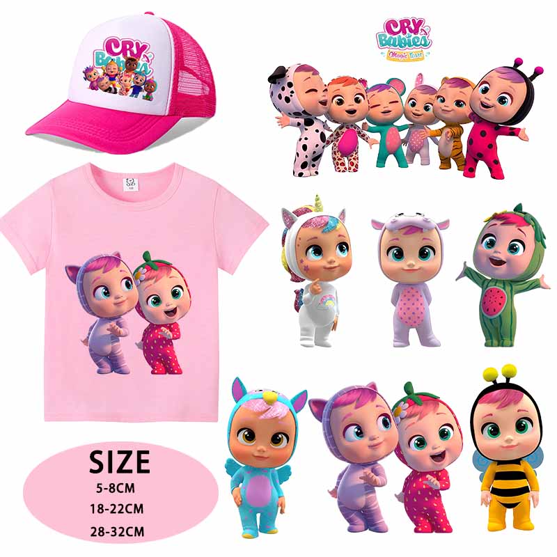 Crying Babies Iron on Patches  - Baby Clothing Discount ulasan dan harga