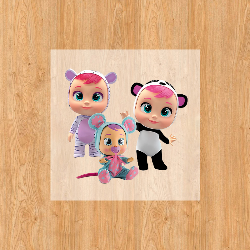 Crying Babies Iron on Patches  - Baby Clothing Discount ulasan dan harga