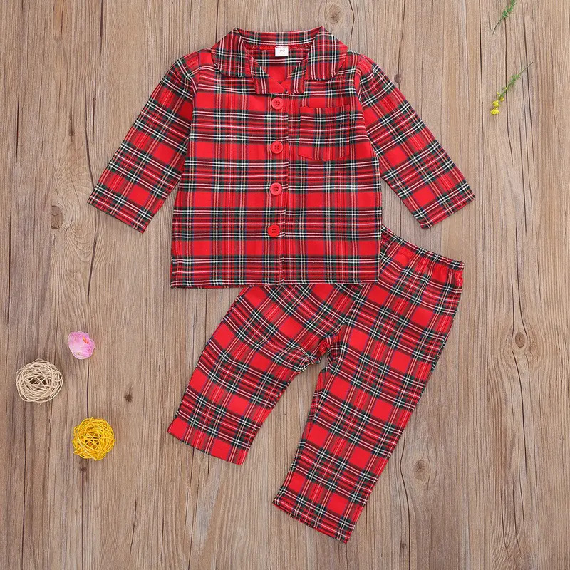 Kids Girls Boys Christmas Plai - Toddler Legging Set ulasan dan harga