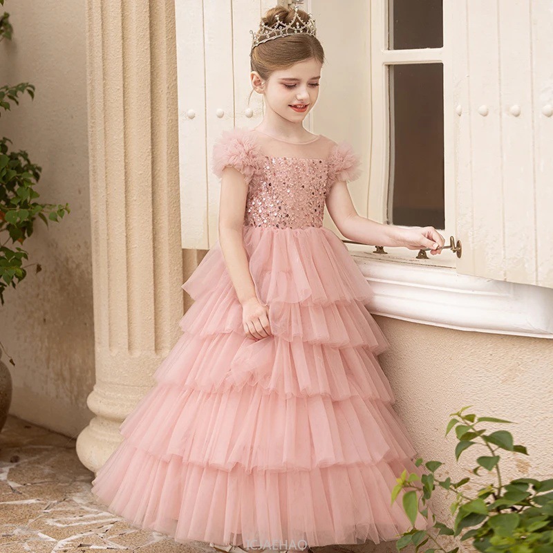 Long Dress 2025 Pink Glitter G - Baby Clothing Discount ulasan dan harga