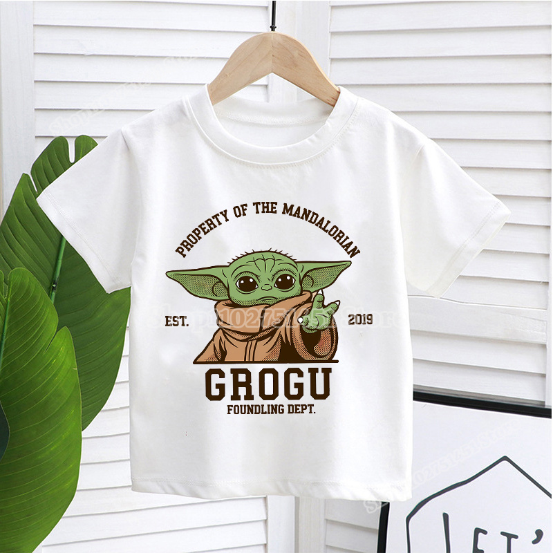 Cartoon Film Stars-wars T-shir - Baby Yoda Clothing ulasan dan harga