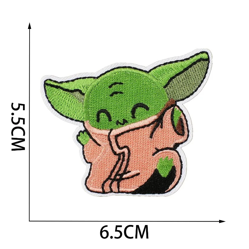 9pcs Stars Warsed Embroidered  - Baby Yoda Clothing ulasan dan harga