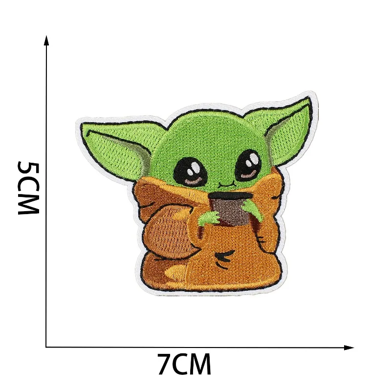9pcs Stars Warsed Embroidered  - Baby Yoda Clothing ulasan dan harga