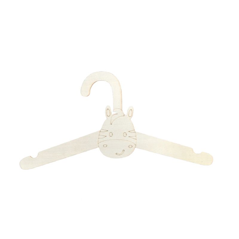 ABRE-20PCS Cute Wooden Clothes - Baby Clothing Hanging Rack ulasan dan harga