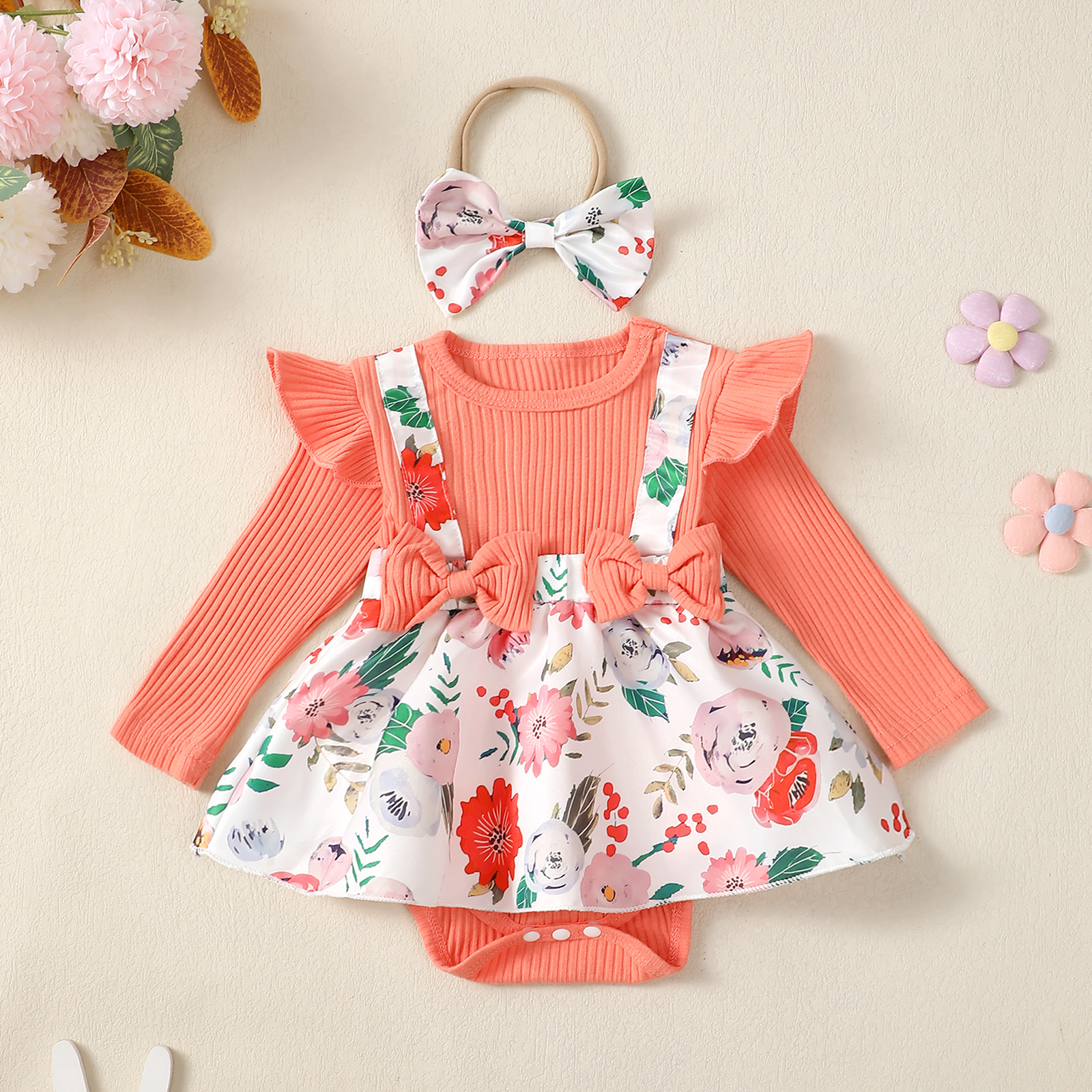 Baby girlSpring Autumn Flower  - Baby Clothing Essentials ulasan dan harga