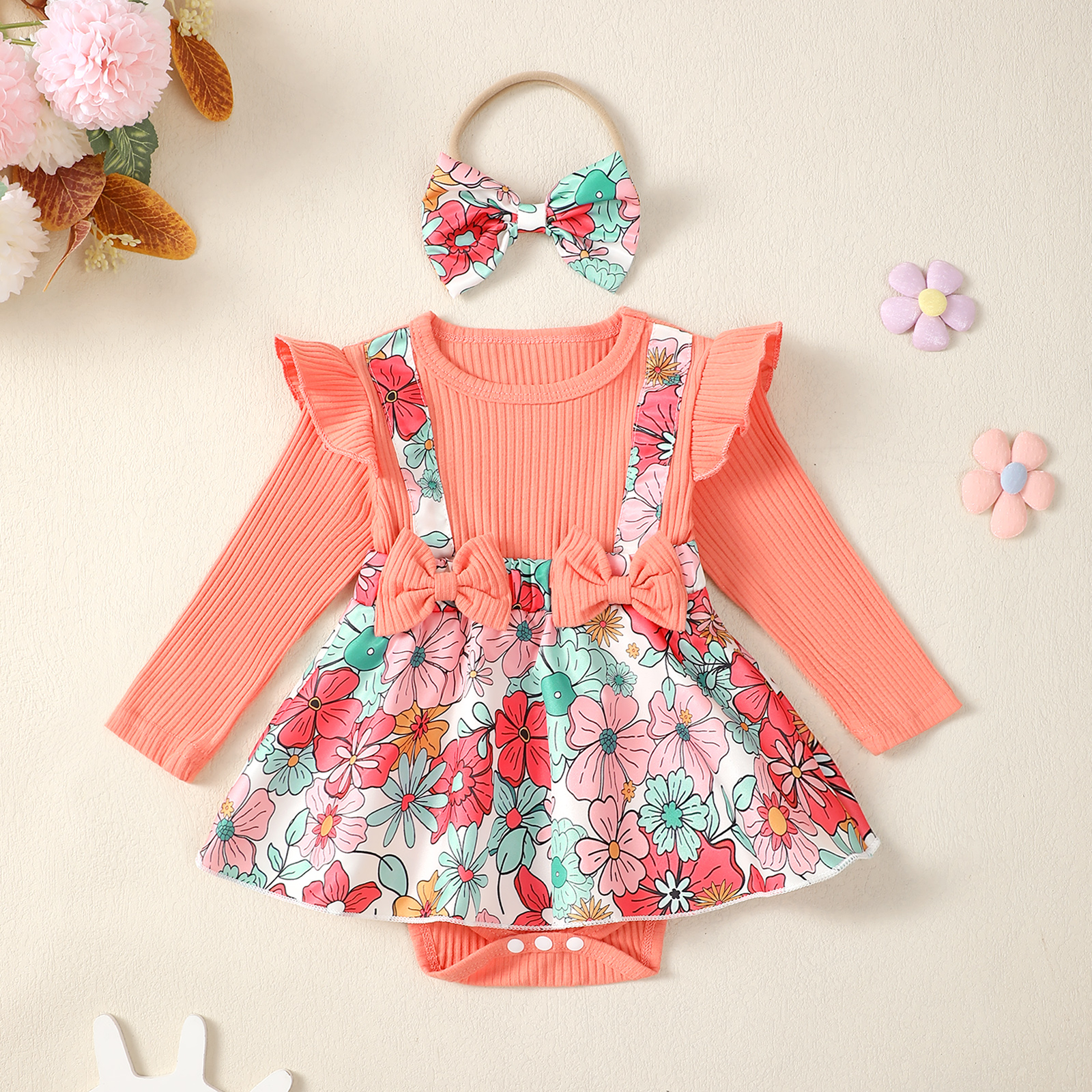 Baby girlSpring Autumn Flower  - Baby Clothing Essentials ulasan dan harga