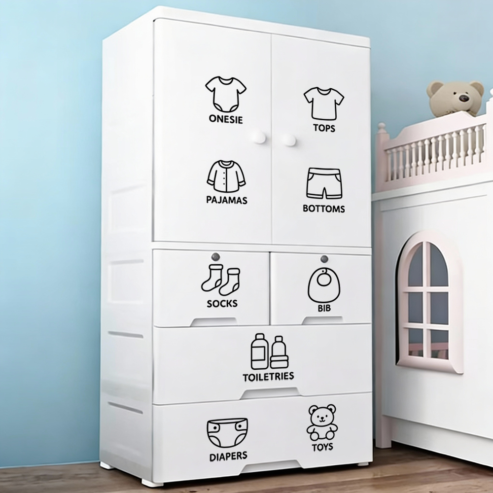 9 pcs/Sheet, Wardrobe Organize - Baby Clothing 1 Year Old ulasan dan harga